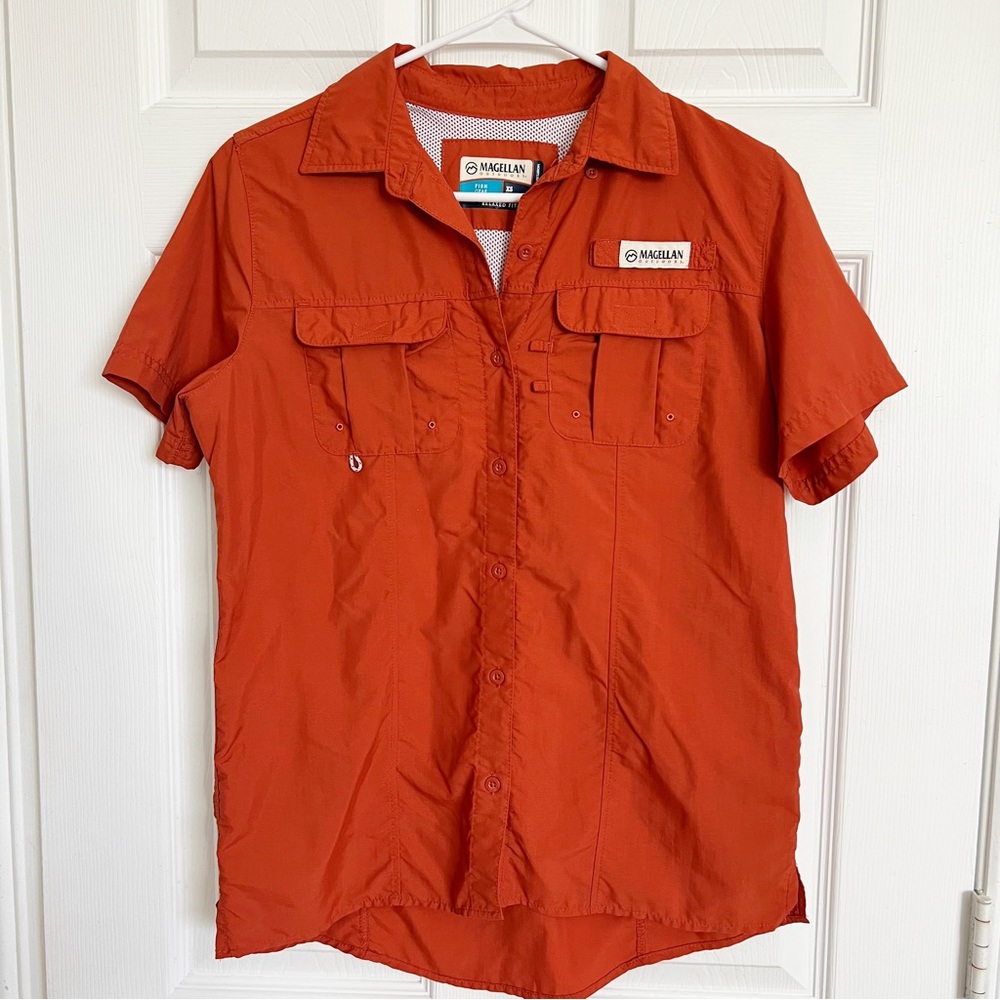 Magellan | Laguna Madre Burnt Orange Fishing Shirt